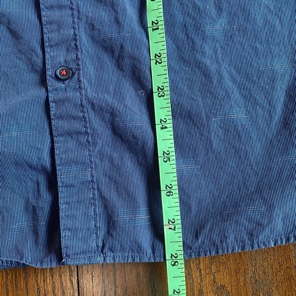 Calvin Klein Blue Patterned Long Sleeved Dress Shirt size Medium - Picture 11 of 11